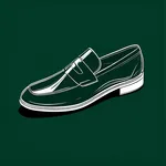 dark green loafers image